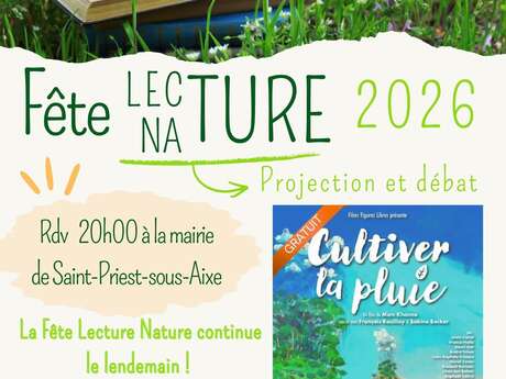 Projection et débat "Cultiver la pluie", Fête Lecture Nature