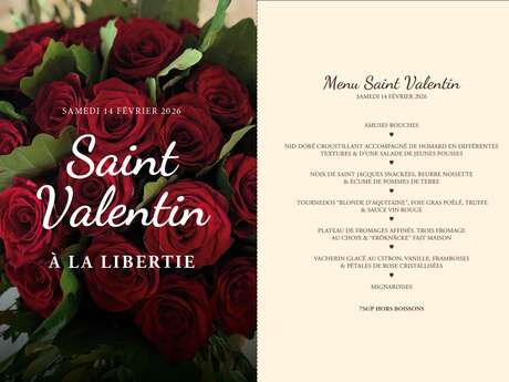 Menu Saint Valentin | Restaurant La Libertie