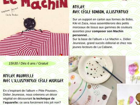 Atelier aquarelle avec l'illustratrice Cécile Hudrisier