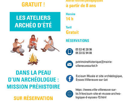Dans la peau d'un archéologue : Mission Préhistoire