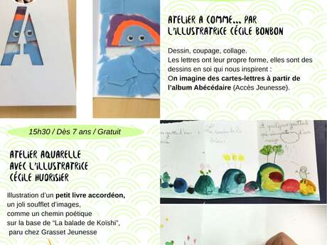 Atelier aquarelle avec l'illustratrice Cécile Hudrisier