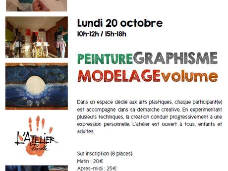 Stage des vacances - Peinture, graphisme, modelage et volume