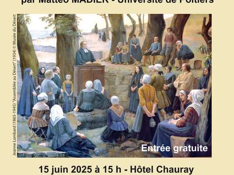 Conférence : Protestants et protestantisme en Deux-Sèvres, de la révolution à nos jours
