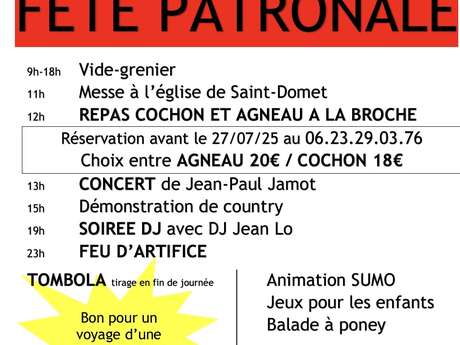 Fête Patronale de Saint-Domet