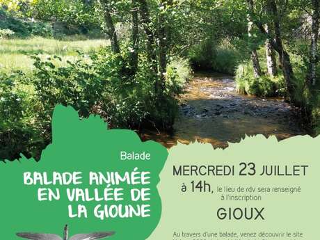 Balade animée en vallée de la Gioune