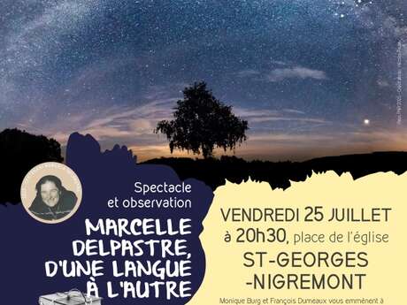 Spectacle et observation "Marcelle Delpastre, d'une langue à l'autre"