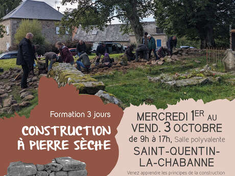 Formation 3 jours : Construction à pierre sèche pour tous