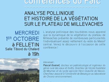 Cycles de conférences du Parc | Analyse pollinique et histoire de la végétation par Pascal Guenet