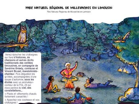 Le Jour de la Nuit "Veillée châtaignes, contes et étoiles"