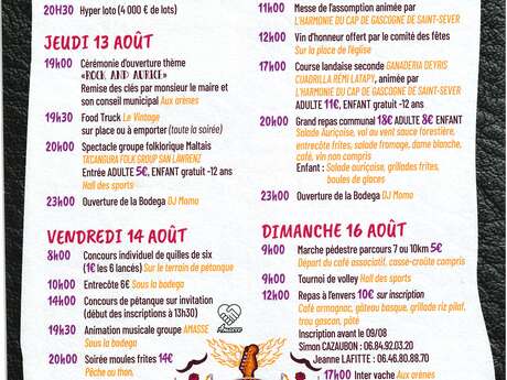 Fêtes patronales