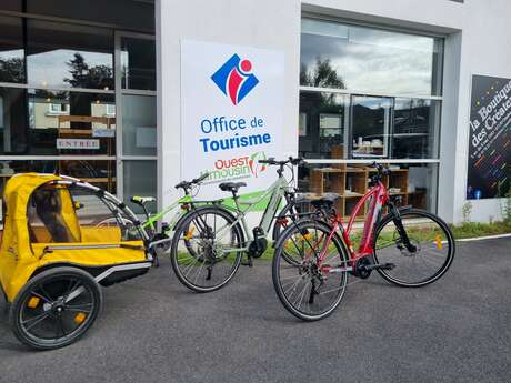 Location de vélos à l'Office de Tourisme Ouest Limousin
