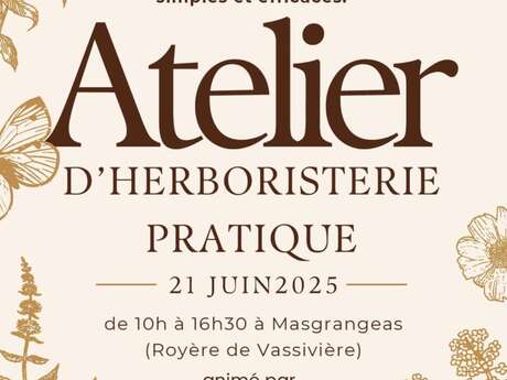 Atelier d'herboristerie pratique