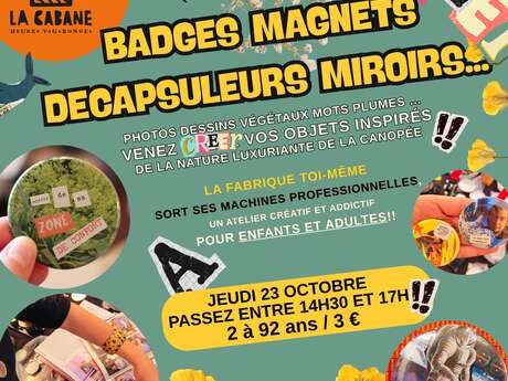 Atelier badges en folie !