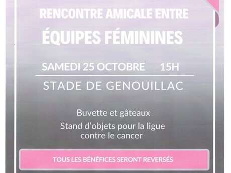 Rencontre amicale - Equipes féminines Rencontre amicale - Equipes féminines
