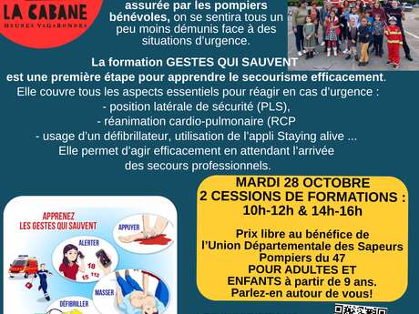 Les gestes qui sauvent avec les sapeurs-pompiers du Lot et Garonne