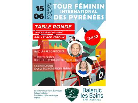 Tour féminin international des pyrénes: Table ronde "Bouger pour sa santé"