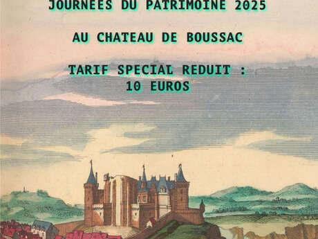 Visite guidée du château de Boussac