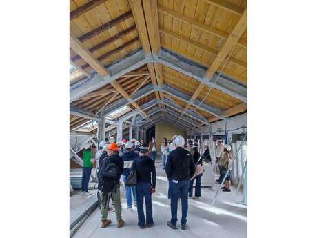 Visite du chantier du siège social de Pau Béarn Habitat