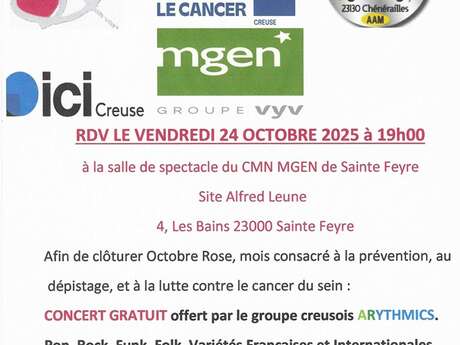 Concert de clôture Octobre Rose