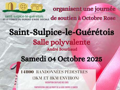 Octobre Rose à Saint Sulpice le Guérétois