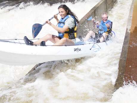 Descente du courant en kayak
