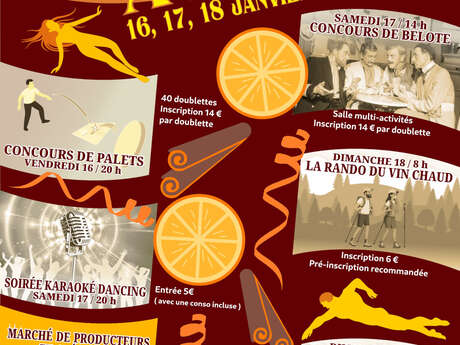 Fête du vin chaud ! Week-end du 16 au 18 janvier 2026