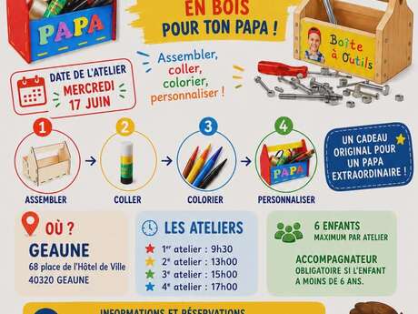 Atelier enfants spécial Fête des pères