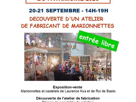 JEP 2025 - Atelier Botsuak : Découverte d'un atelier de fabricant de marionnettes