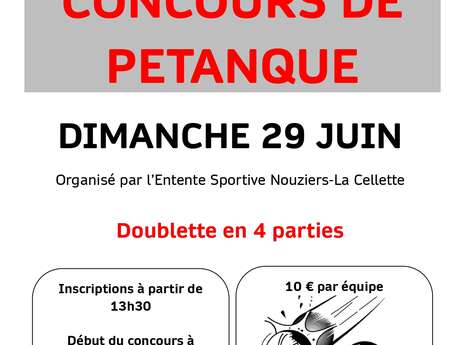 Concours de pétanque