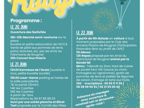 Fête (patronale) à Rougnat