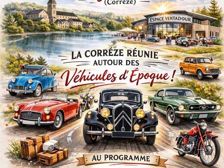 Journée nationale des véhicules d'époque à Égletons