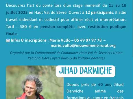 Festival Traverse ! 2025 -  Stage conte avec JIHAD DARWICHE