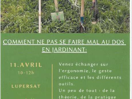 Atelier : Comment ne pas se faire mal au dos en jardinant