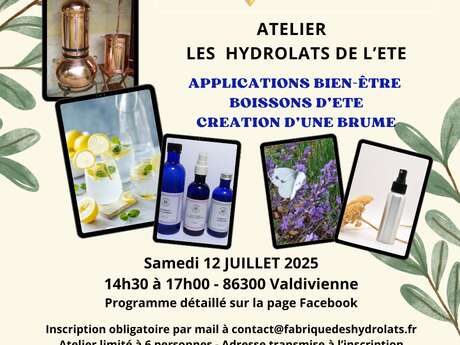 ATELIER DECOUVERTE DES HYDROLATS (DISTILLATION DE PLANTES)