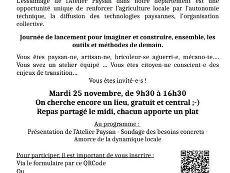 Pépi'Nonière : L'Atelier Paysan s'intalle en Creuse