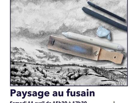 Paysage au fusain