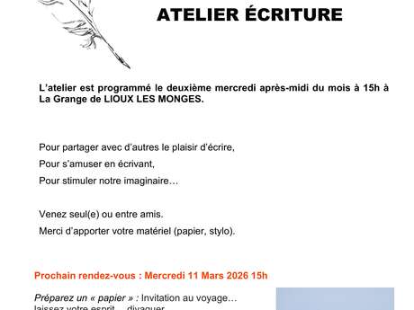 ATELIER ECRITURE
