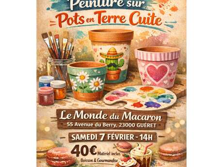 Atelier Peinture sur pots en terre cuite