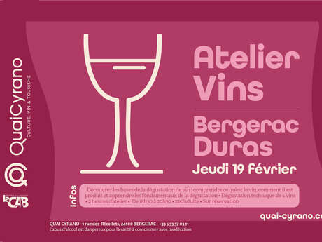 Atelier découverte | Vins Bergerac & Duras