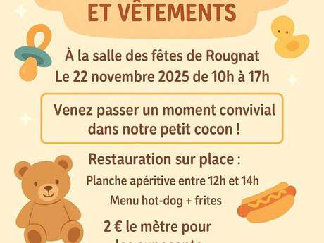 Bourse aux jouets, puériculture et vêtements
