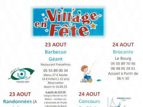 Fresselines, village en fête