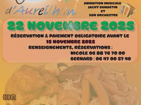 Repas Choucroute avec animation musicale