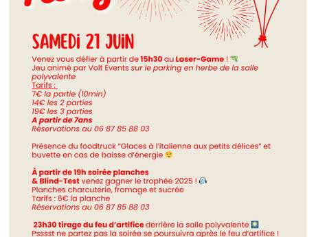 Fête à Rougnat : Laser Game et soirée blindtest !