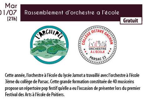 Rassemblement d'orchestre a l'école