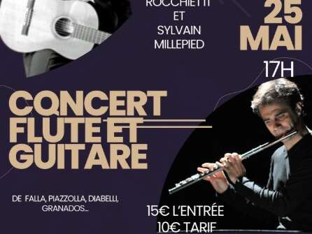 Concert flûte et Guitare à Airial Galerie