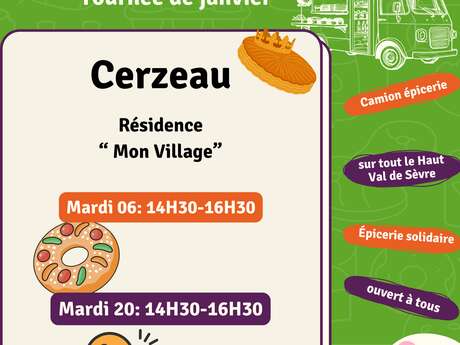 Tournée de l'Epicerie du Val à Cerzeau