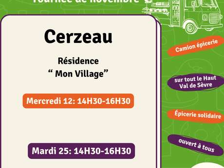 Tournée de l'Epicerie du Val à Cerzeau