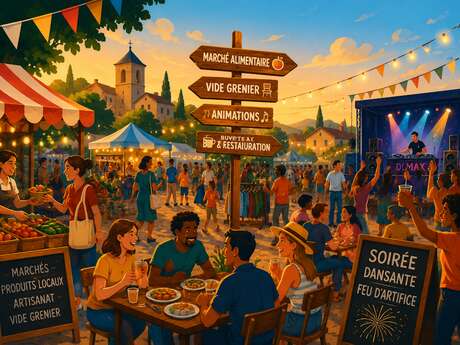 Grand marché de l'été - fête du 14 Juillet