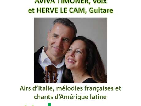 Duo Chanterelle Aviva Timoner (voix) et Hervé le Cam (guitare)