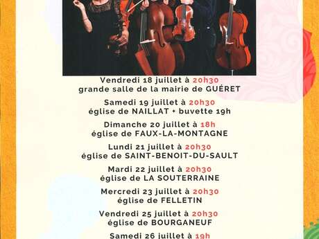 Festival Cordes et Compagnies : Les Archets Creusois